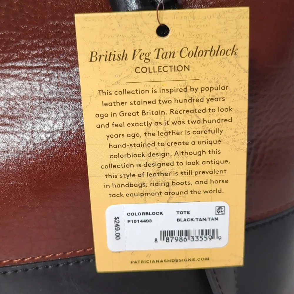 NWT Patricia Nash Danville tote bag vintage color block - Picture 2 of 8